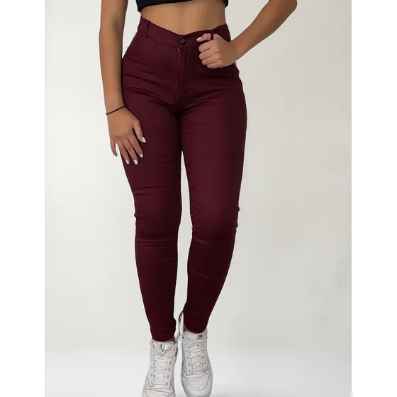 Pantalón Leggins Tipo Jeans Elástico De Mujer (colores)