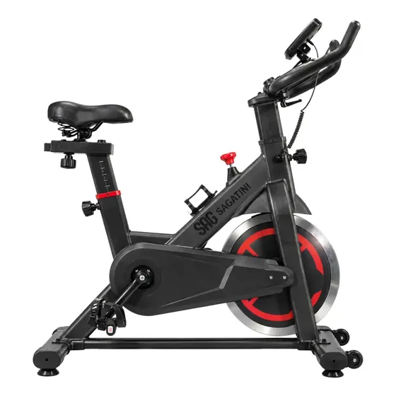 Bicicleta Spinning Sagatini Bike Premium, de Aço Reforçado, para Treino Cardio em Casa