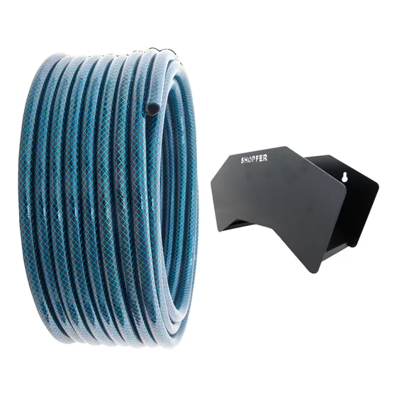 Manguera Riego Presion 3/4x50 Mts Reforzada + Soporte Sf