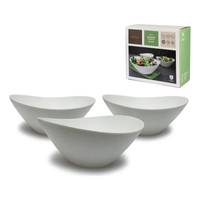 Set De 3 Ensaladeras Belia Ecovidrio