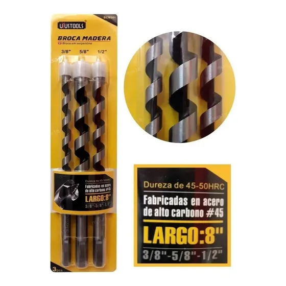 Broca Madera 3pcs Uyustools