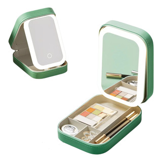 Estuche De Maquillaje Con Espejo Led Cosmetiquera Led Estuche De Maquillaje Con Espejo Led Cosmetiquera Led