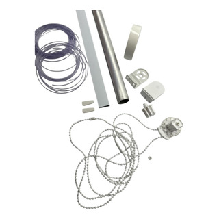 Kit Com Tubo, Base E Peças Persiana Rolo 1,60 Metro Kit Com Tubo, Base E Peças Persiana Rolo 1,60 Metro