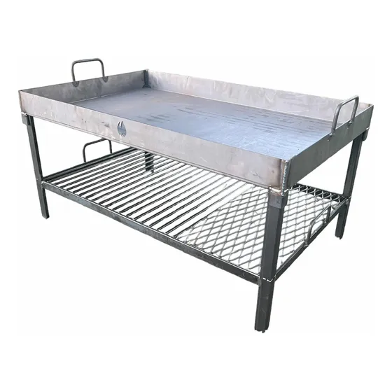 Parrilla Reforzada 100x60 Con Chapon Superior Rp