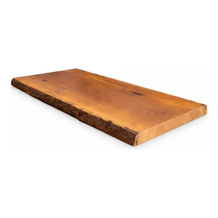 Prancha De Madeira Maciça Com Borda Orgânica 150x55x5