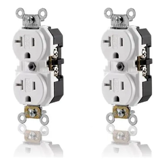 Leviton Tbr20-w 20-amp, 125-volt, Nema 5-20r, 2p, 3w, Del De
