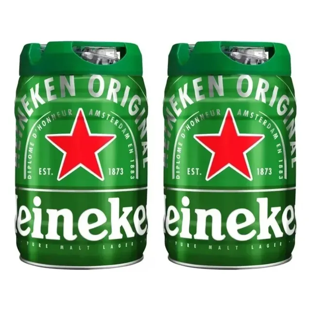 Kit 2 Barris Heineken Premium 5l Lager Lacrado
