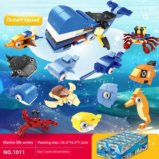 Bloques De Construcción Mini Box Ocean Squad Para Niños De 7 Bloques De Construcción Mini Box Ocean Squad Para Niños De 7