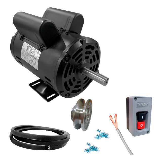 Motor 1cv Weg Engenho De Cana B120 Kit Instalação Completo Motor 1cv Weg Engenho De Cana B120 Kit Instalação Completo