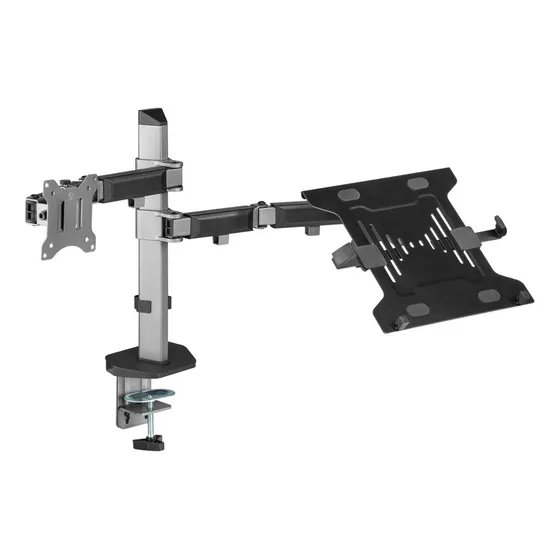 Soporte Brazo Doble Monitor Portatil Linkon Zeus Escritorio Lujo