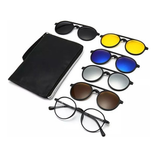 Lentes Armazón Clip 6 En 1 Magnético Para Graduar 2309a Lentes Armazón Clip 6 En 1 Magnético Para Graduar 2309a
