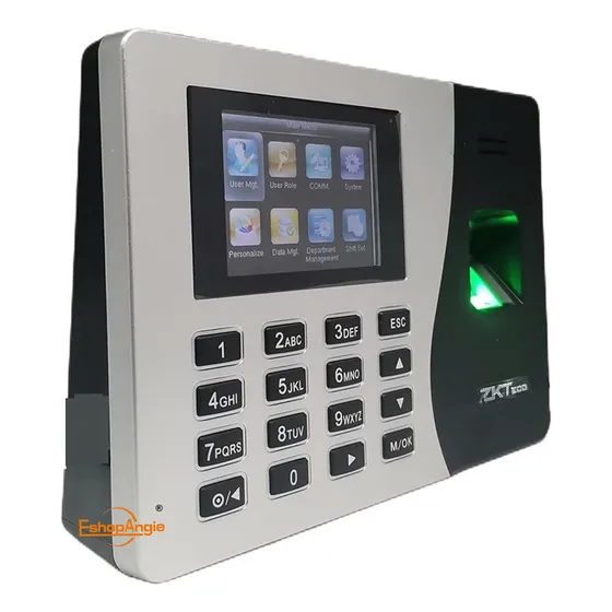 Control Horario Biométrico Huella Y Código Hasta2000 Huellas Color Gris