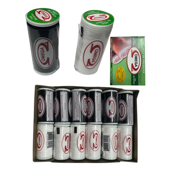 Hilo Poliéster Omega 3 Cabos Caja Con 12