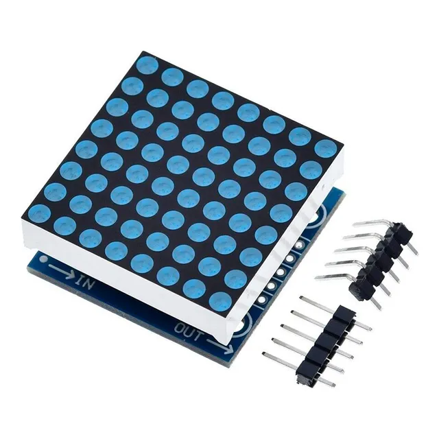 Modulo Display Azul Matriz Puntos 64 Leds Max7219 Nubbeo