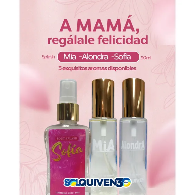 Perfume 90ml (mia, Noha, Alondra, Luca Y Sofia)