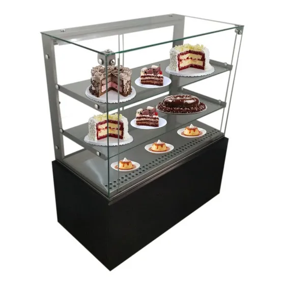 Vitrine Refrigerada 1m;  220v; Vidro Frontal Aquecido