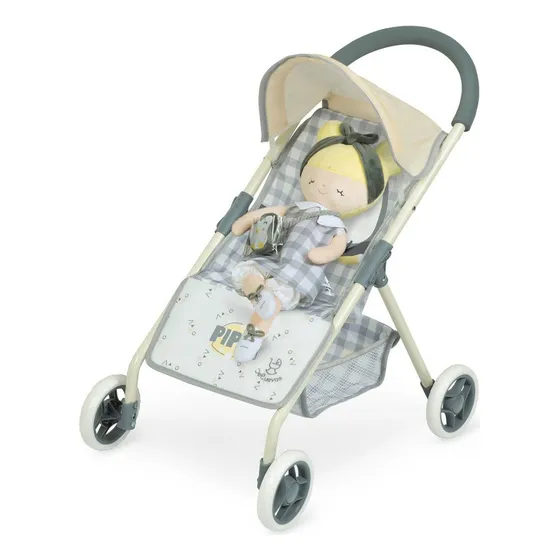Silla De Cuevas Set 2 En 1 Coche + Muñeca Pipo Niños Juguete