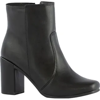 Bota Feminina Cano Curto Lumiss Salto Bloco Coturno Conforto Bota Feminina Cano Curto Lumiss Salto Bloco Coturno Conforto