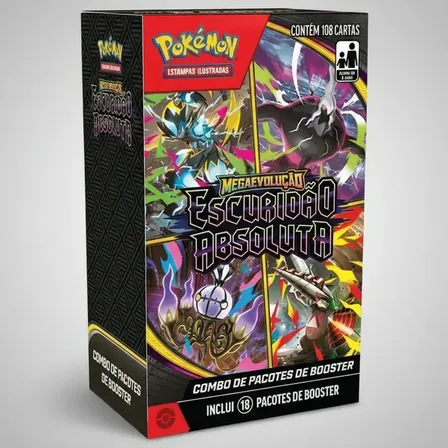 Combo de Booster Pokémon ME05 Escuridão Absoluta - 108 Cartas