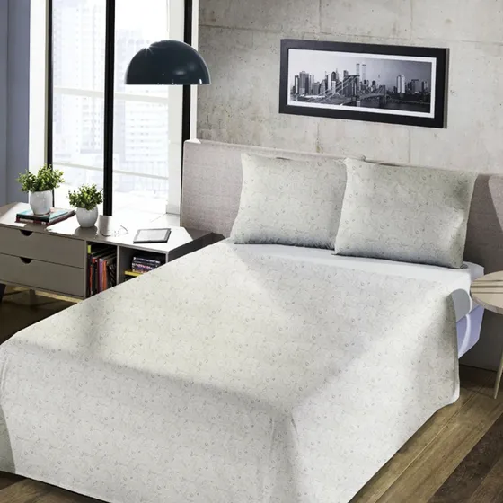 Juego De Sábanas 2 Plazas Home Class 180h L - Árabe Beige