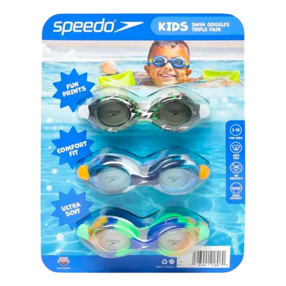 Speedo 3 Gafas De Natación Googles Gogles Niños