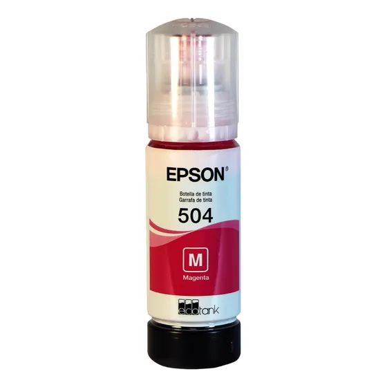 Botella De Tinta Epson Ecofit Color Magenta T504