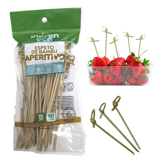 Espeto Bambu Aperitivo Decorativo Festas Nó 15cm Com 150 Uni Espeto Aperitivo Com No Espeto Bambu Aperitivo Decorativo Festas Nó 15cm Com 150 Uni Espeto Aperitivo Com No