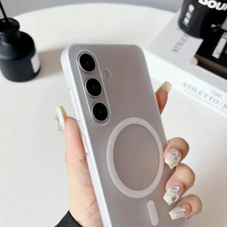 Funda Magnetica Ultrafina Matte Samsung S25 Blanco Lisa Funda Magnetica Ultrafina Matte Samsung S25 Blanco Lisa