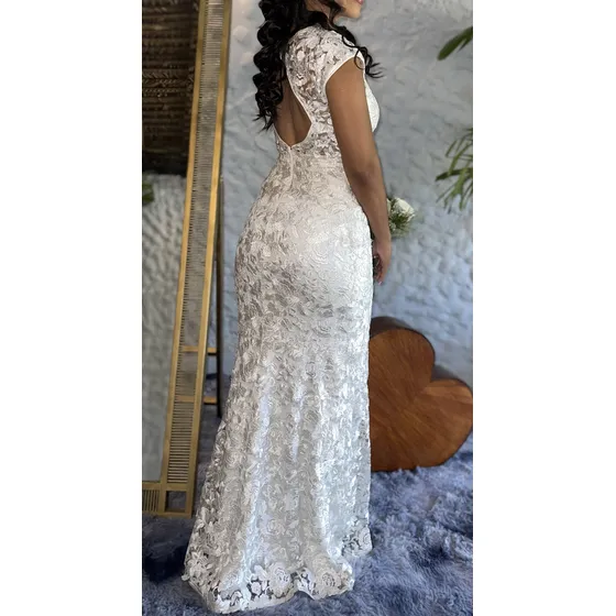 Vestido Novia Usado Talla M. Obsequio Accesorio De Peinado