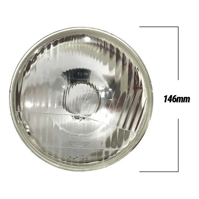 Faro Delantero Redondo Autobus Hl104 146mm Vidrio