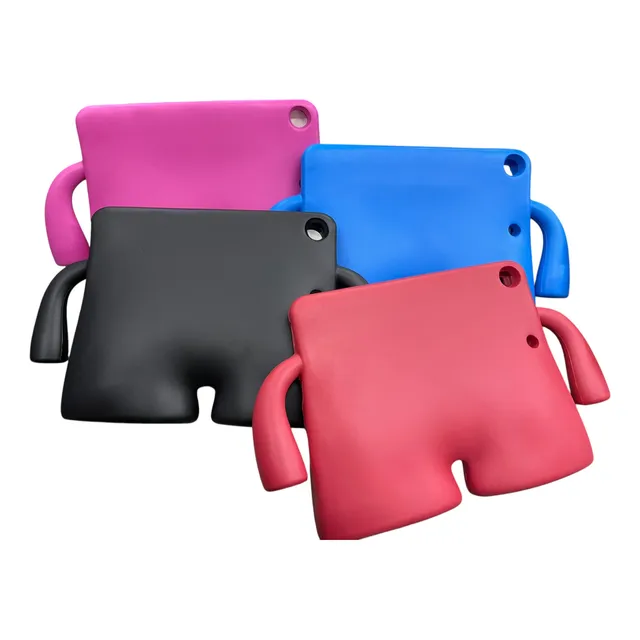 Funda De Silicona Uso Rudo Ipad Air 6ta Generación Rosa Chicle