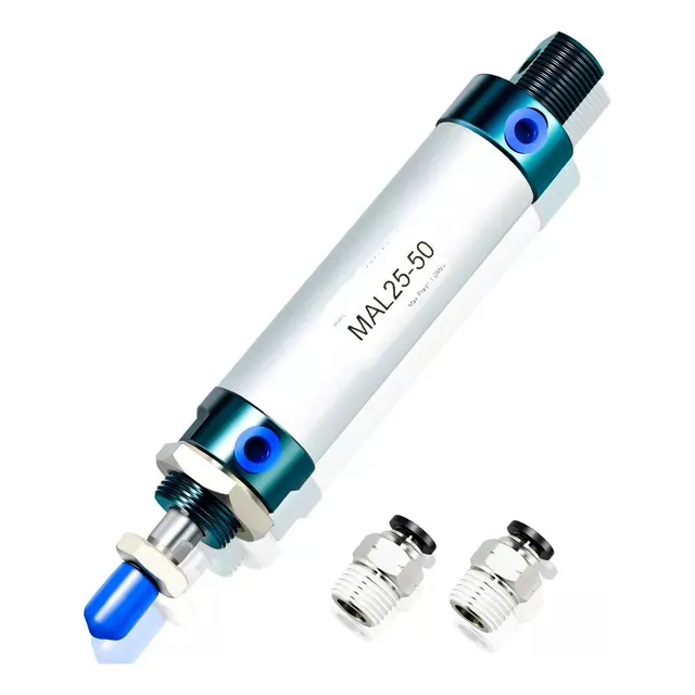 Cilindro Piston Neumatico 25 X 50 Doble Accion Con Conector