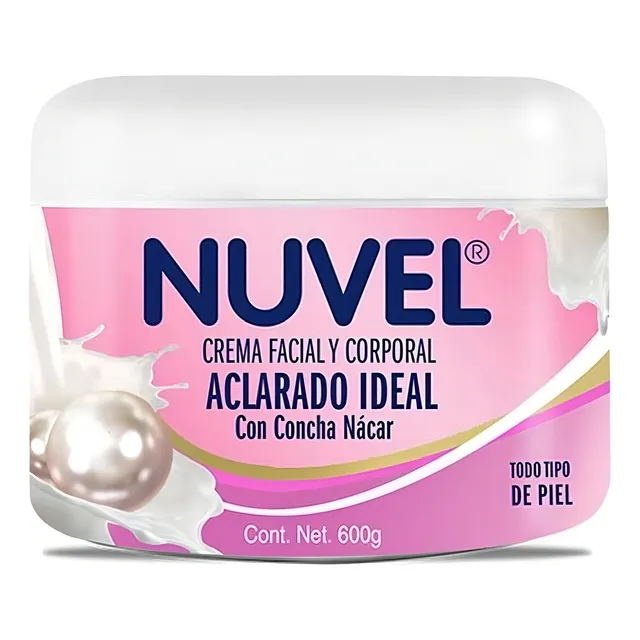 Crema Corporal Nuvel Aclarado Ideal con Concha Nácar 600g