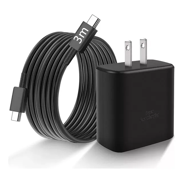 45w Cargador 3m Tipo C Súper Rápida Para Samsung