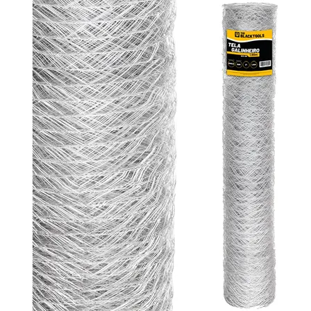 Tela De Arame Galvanizado Fio 23 1,80x50m Horta Galinheiro