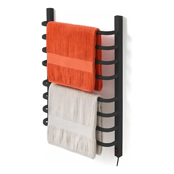 Flape - Toalheiro Térmico Grande Preto 110v - Lado Esquerdo