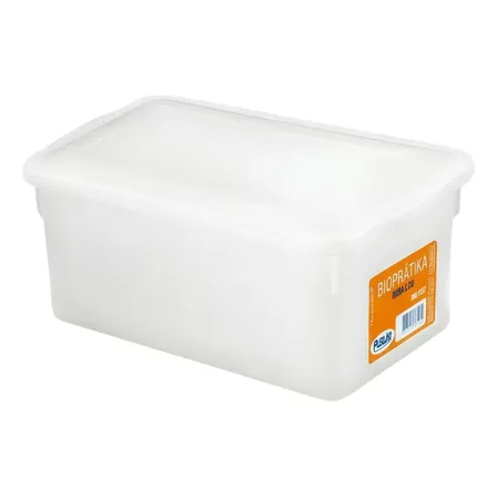 10 Caixas Plásticas Organizadoras Multiuso C/tampa 5l Pleion