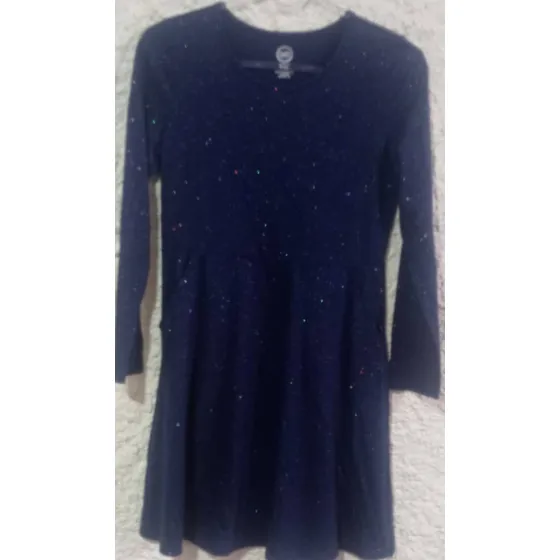 Vestido De Nina Talla 14-16 Escarchado, Poco Uso