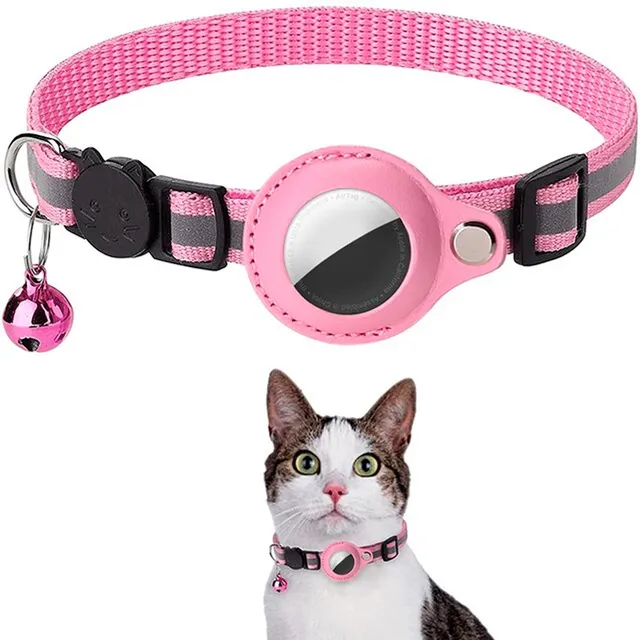 Collar Correa Con Funda Para Airtag Localizar Gato / Perro