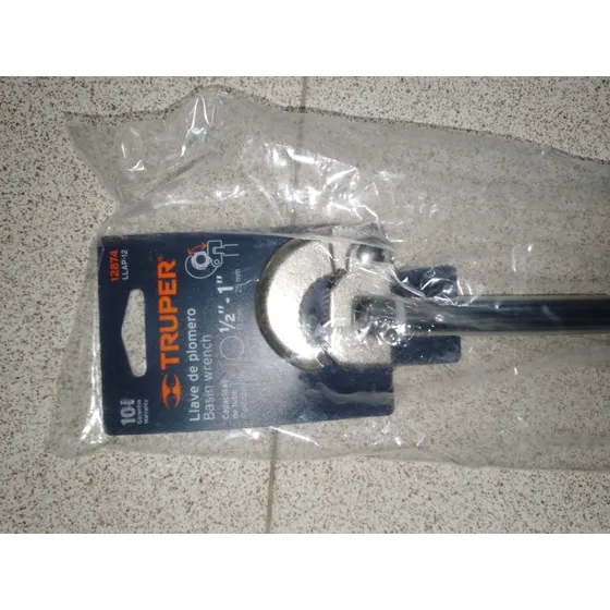 Llave De Plomero 1/2  - 1  Truper 