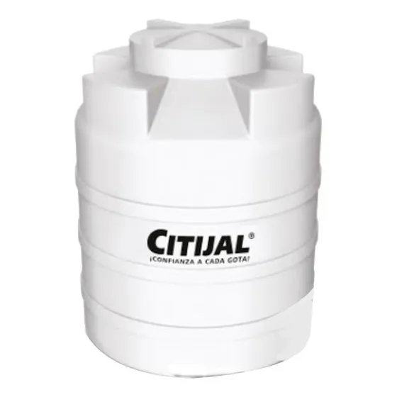 Tanque de agua Citijal Cisterna tricapa vertical polietileno 5000L blanco de 1.86 m x 2.09 m
