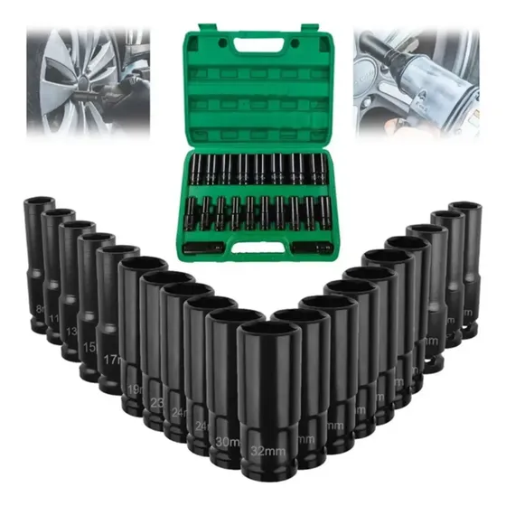 Juego Llaves Mecánicas 20 Piezas SolHogar Dados Alta Resistencia 1/2"