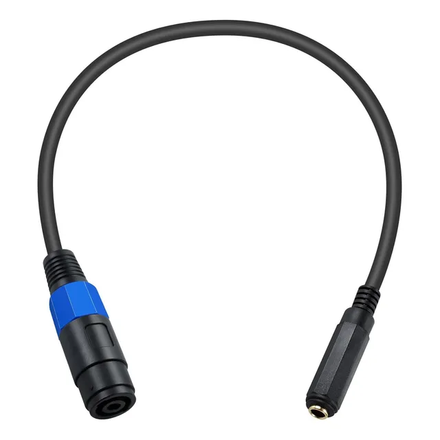 Poyiccot 15 Pies Speakon Al Cable De Altavoces Trs, En Oro,