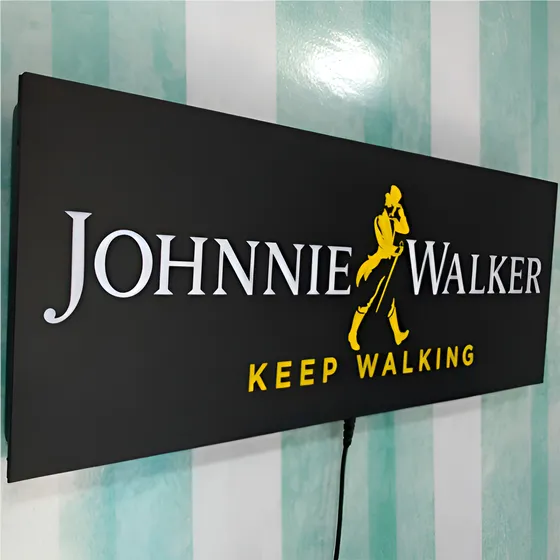 Luminoso Johnnie Walker  Luminaria Bar Pub Churrasco Present