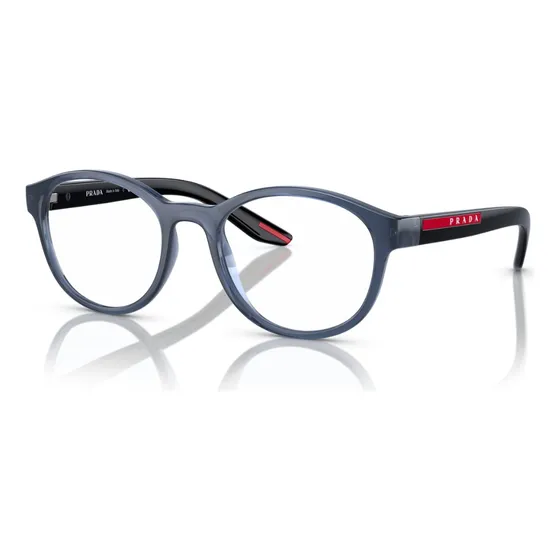 Armação Óculos De Grau Prada Linea Rossa Ps 07pv Czh1o1 53 Cor Azul Crystal