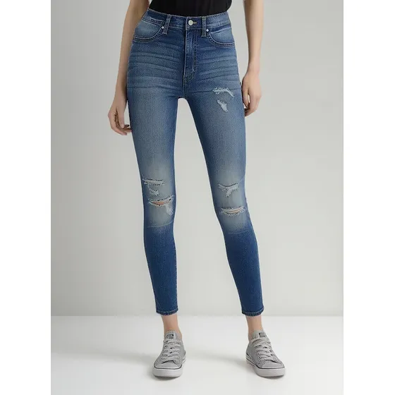 Jeans Dama Celebrity Pink Unwilling Tiro Alto Elastizado
