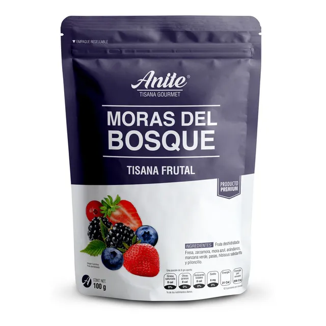 Moras Del Bosque Tisana - Frutos Rojos Bebida Infusión 100gr
