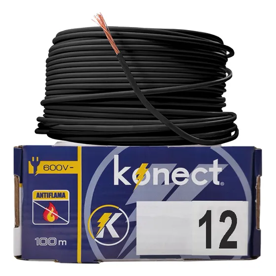 Cable Electrico Cca Unipolar Konect Calibre 12 X 100 Metros
