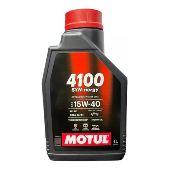 Aceite Motul 4100 15w-40 Semi-sintético 1l