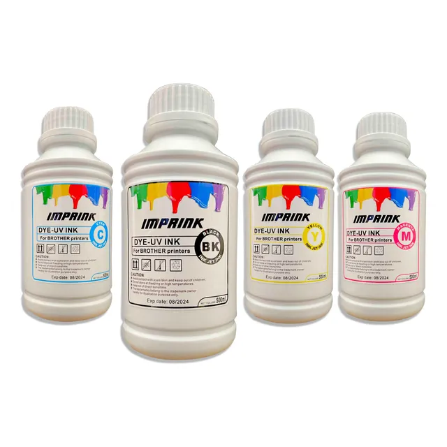 Tinta Imprink Dye Uv Coreana Para Brother 500ml 